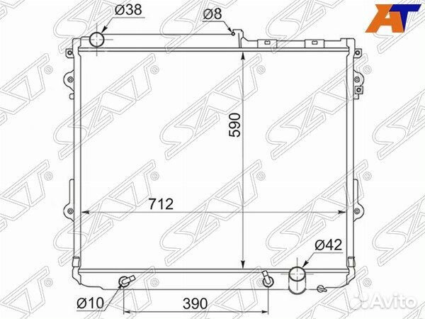 Радиатор lexus LX450D