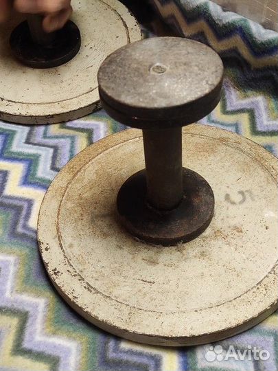 Штанга гриф блины гантели - до 50 кг, СССР