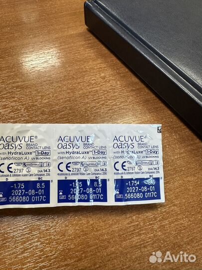 Линзы acuvue oasys -1,75
