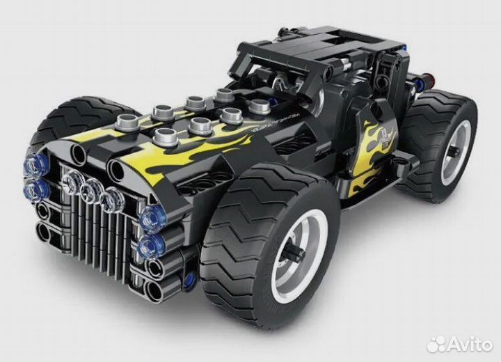 Машина игрушка Пулл бэк, конструктор