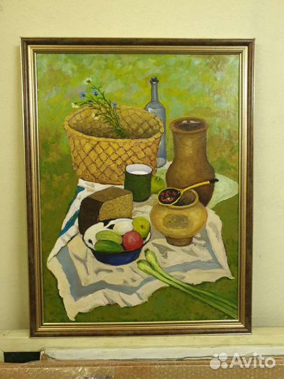 Картина летний натюрморт, А.И.Кувин, Заслуж