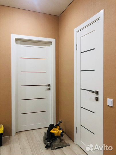 Белые межкомнатные двери с антивандальным покрытие