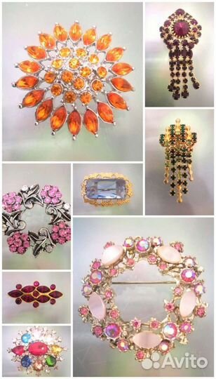 Броши винтаж, Европа, СССР