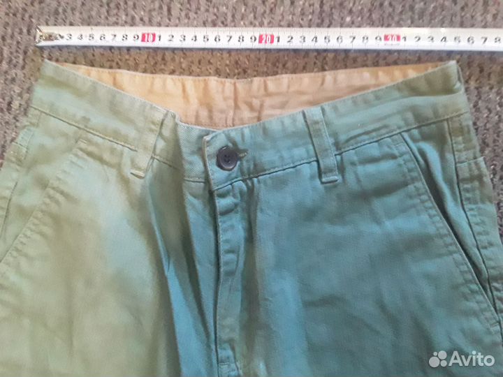 Новые брюки штаны джинсы хлопок светло зеленые