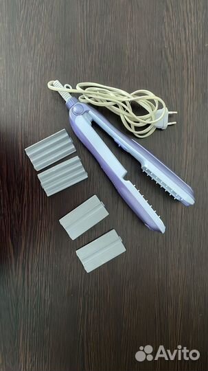 Выпрямитель для волос с насадкой гофре