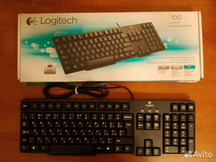 Клавиатура Logitech Classic Keyboard k100