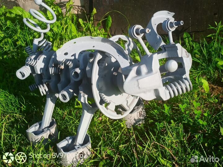 Скульптура Собака из металла