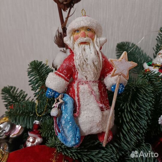 Ватные игрушки Дед мороз