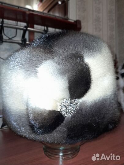 Шапка Норковая женская необычная Красивая