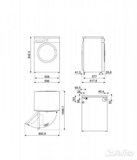 Стиральная машина Smeg WM3T84RU4