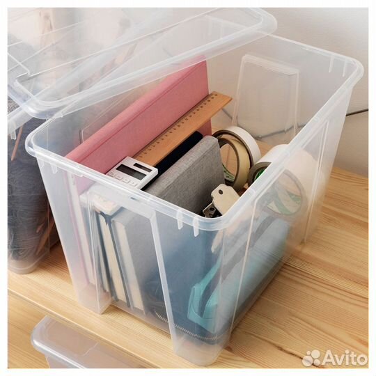 60376439 Контейнер Икеа 39*28*28 см/22 л + Крышка