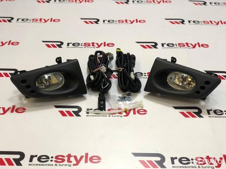 Уст комплект туманок Honda Fit 07-09г