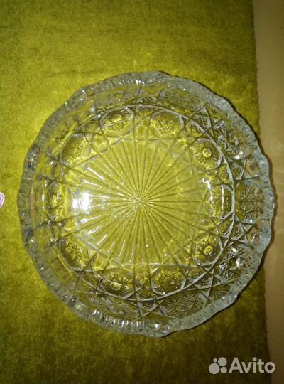 Хрустальная салатница СССР