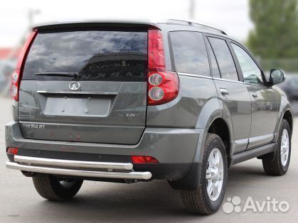 Защита задняя двойная d-53+43 Hover Ховер H3