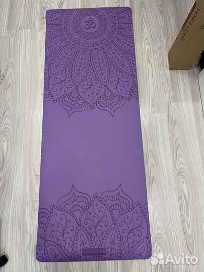 Коврик новый для йоги и фитнеса PRO mandala