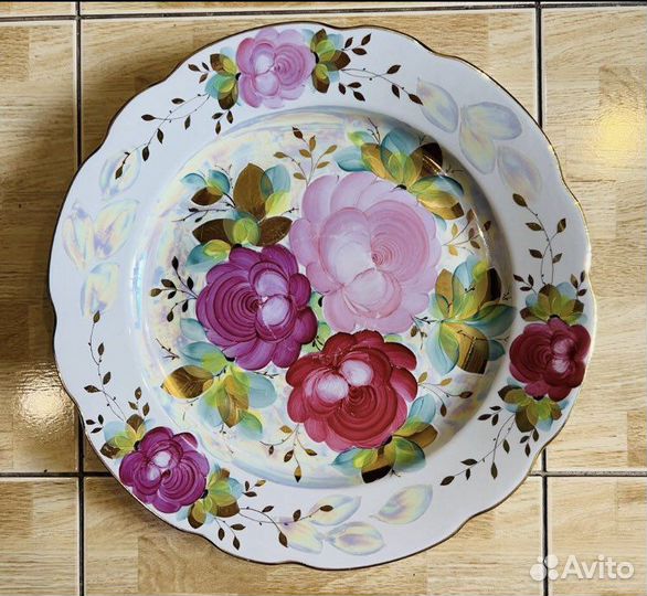 Блюдо большое Дулево Агашки