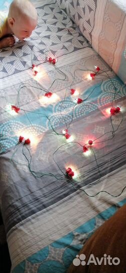 Новогодняя гирлянда-плафончики СССР