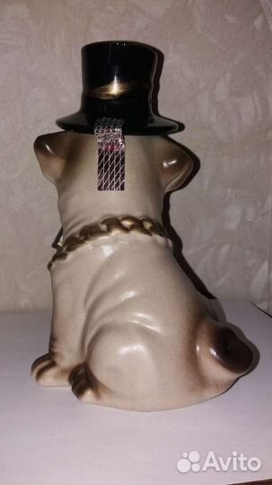 Штоф коллекционный.керамический.Мопс