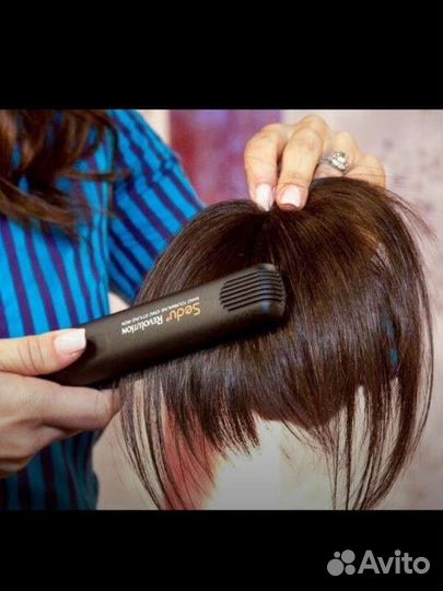 Накладная чёлка из натуральных волос