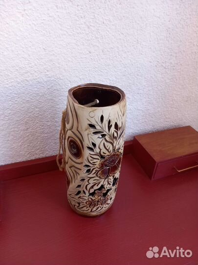 Ваза керамическая для сухоцветов высота 29 см