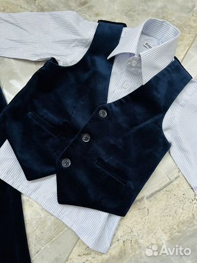 Нарядный костюм тройка для мальчика размер 86