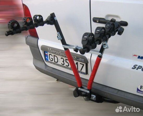 Багажник для 3-х велосипедов на фаркоп amos bhak