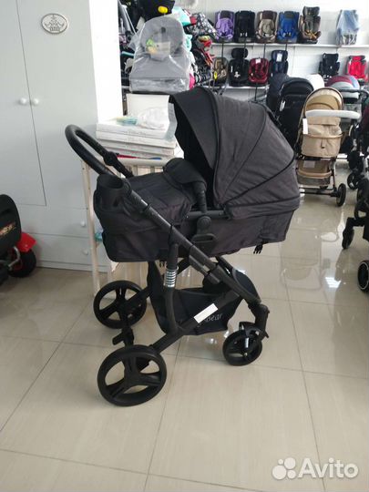Коляска 2в1 трансформер teddy luxmom carello
