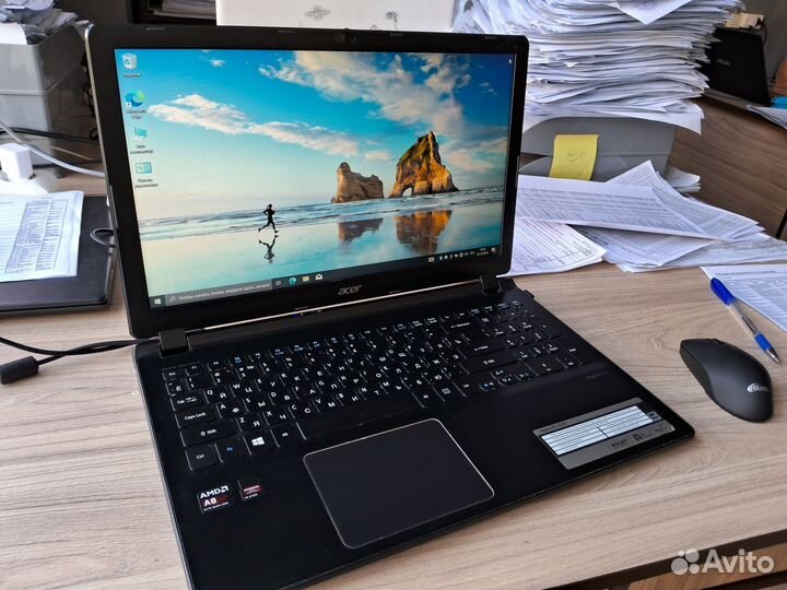 Ноутбук Acer, 4 ядра, 8 Gb, SSD Win 10