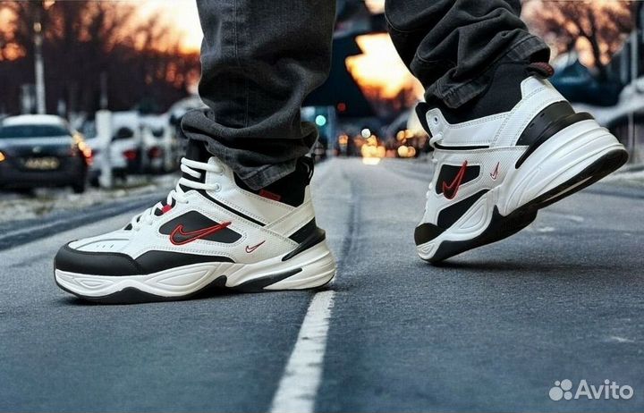 Кожаные зимние кроссовки Nike AiR высокие