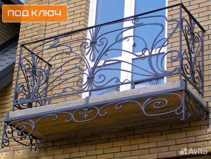 Перила кованые для лестниц на заказ