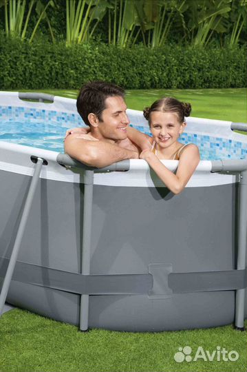 Бассейн овальный каркасный Bestway