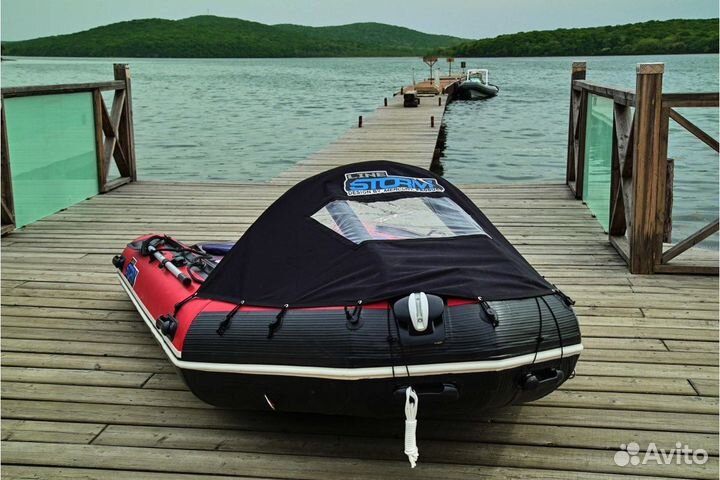 Лодка пвх Stormline Heavy Duty AL 400 красный