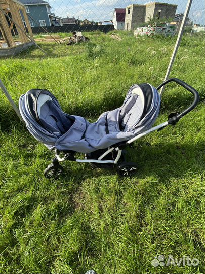 Коляска для двойни, погодок bebetto 42 Comfort 2в1