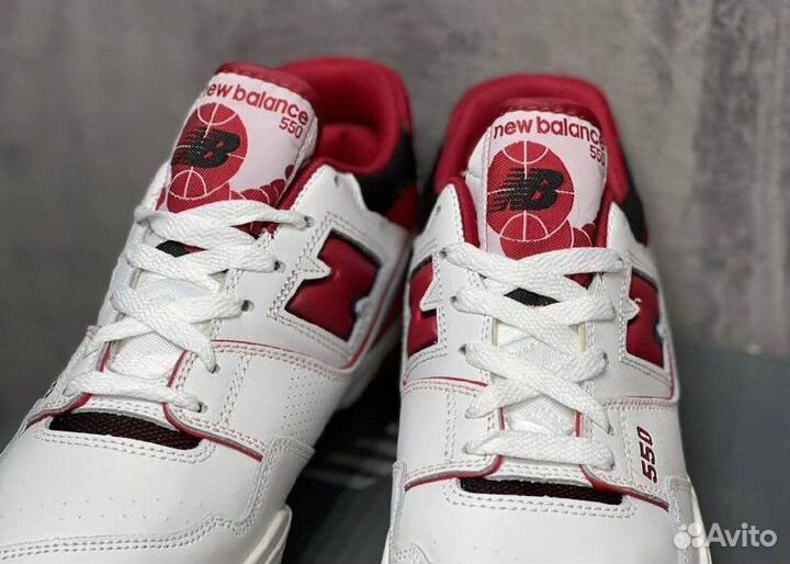 Кроссовки New Balance 550 red luxe