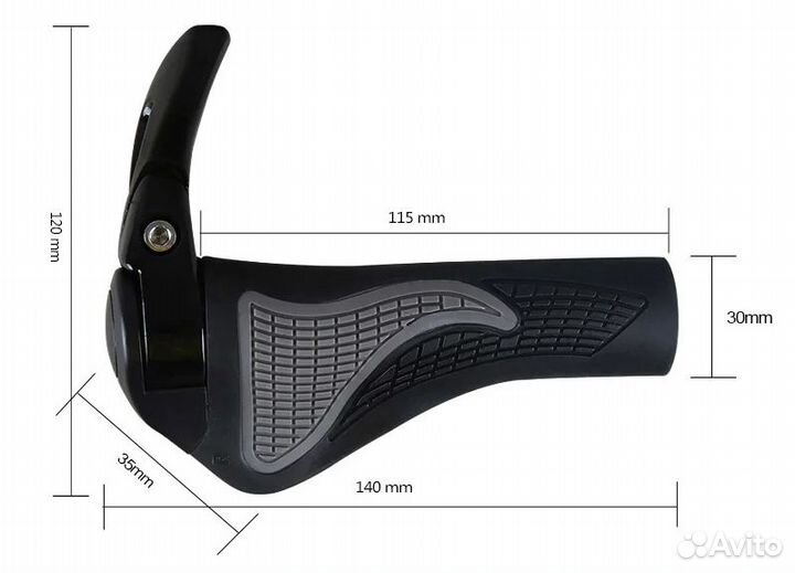 Грипсы для велосипеда - 22 мм