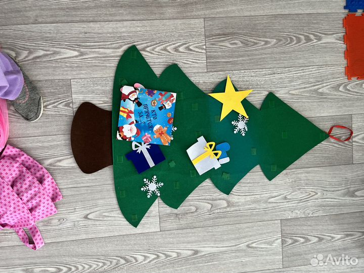 Костюм Дед Мороза и Снегурочки и реквизит