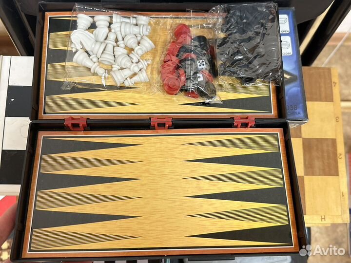 Шашки Шахматы нарды 3 в 1