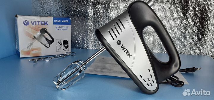 Миксер Vitec Мощный 2 комплекта насадок Новый