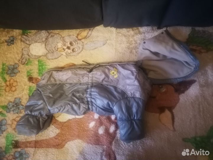 Зимний комбинезон для средней собаки