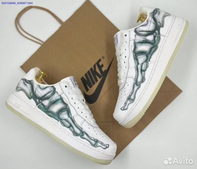 Кроссовки Nike Air Force 1 Low Skeleton White (Арт