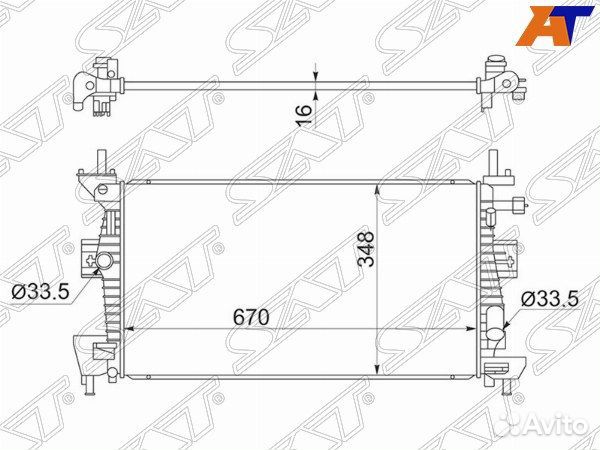 Радиатор ford C-MAX 10, ford focus 3, ford focus I