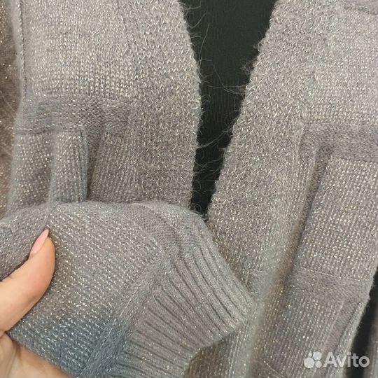 Кардиган длинный из альпаки