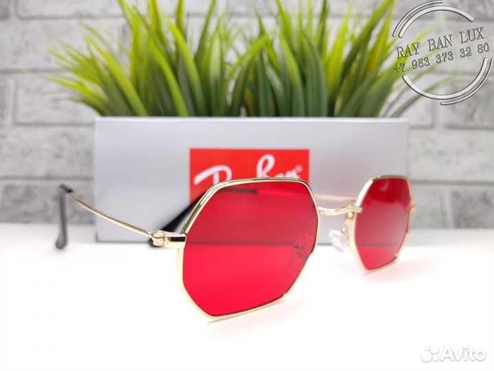 Ray Ban Octagonal Красный