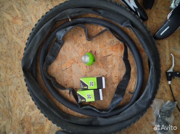 Покрышки камеры седло крылья тормоза педали и др