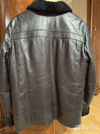 Кожаная куртка мужская 48р