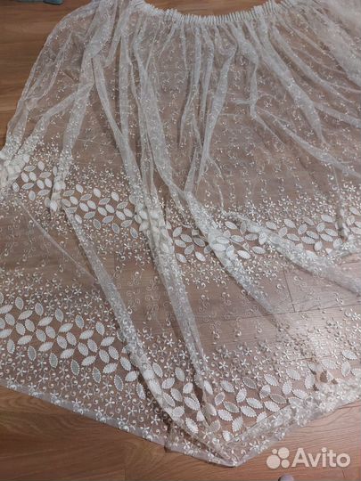 Тюль сетка высота 2,35, ширина в сборе 2 м