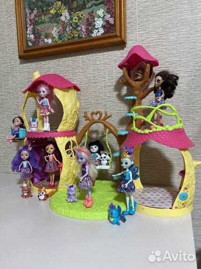 Набор кукол enchantimals и большой домик