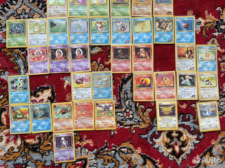 Винтажные карточки Покемон 1999 оригинал