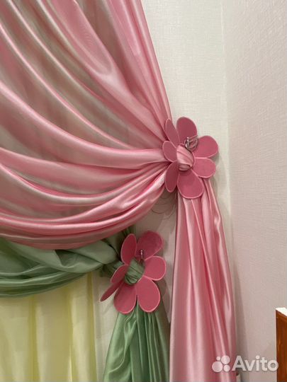 Шторы с покрывалом