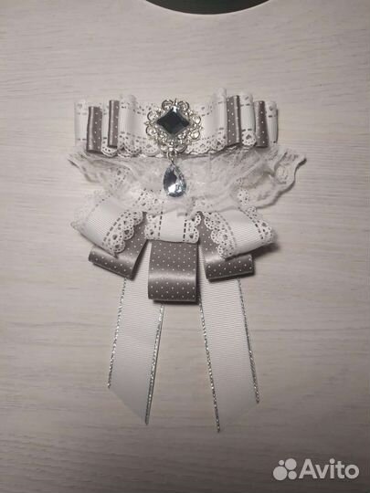 Брошь-галстук школьная для девочек